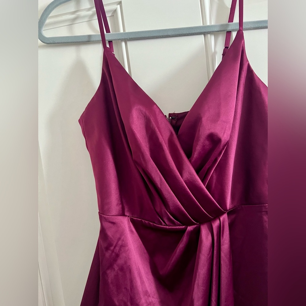 Wine/burgundy midi formal dress, NWT.